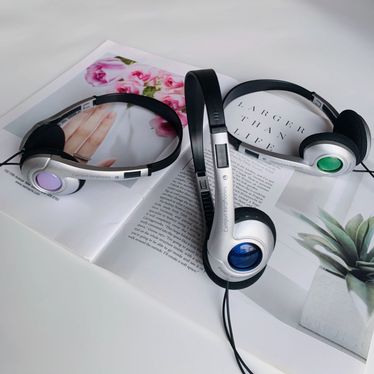Retro Wired Headset Lightweight Compatible with Apple Huawei