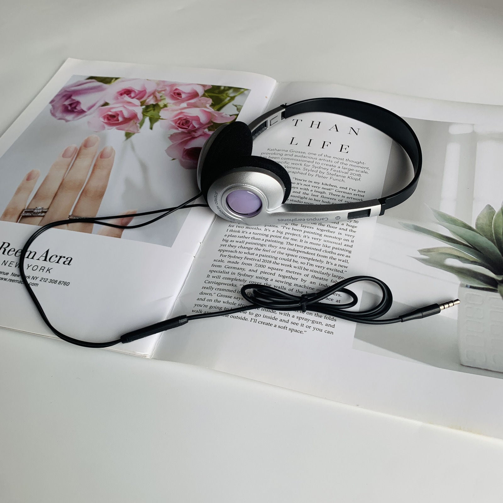 Retro Wired Headset Lightweight Compatible with Apple Huawei