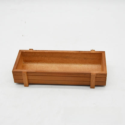 Retro wooden flower pot