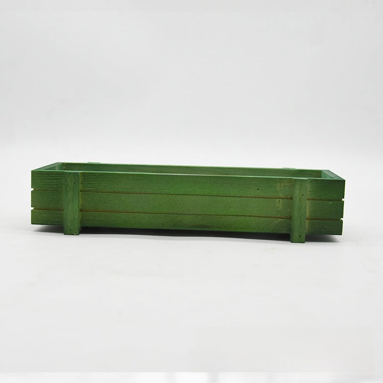 Retro wooden flower pot