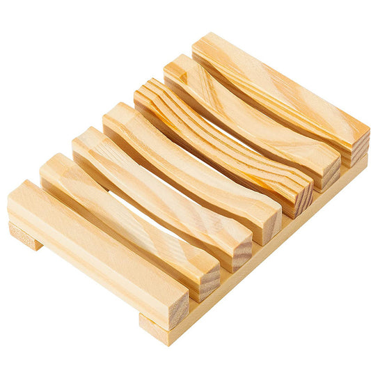 Retro Wooden Soap Holder Dish