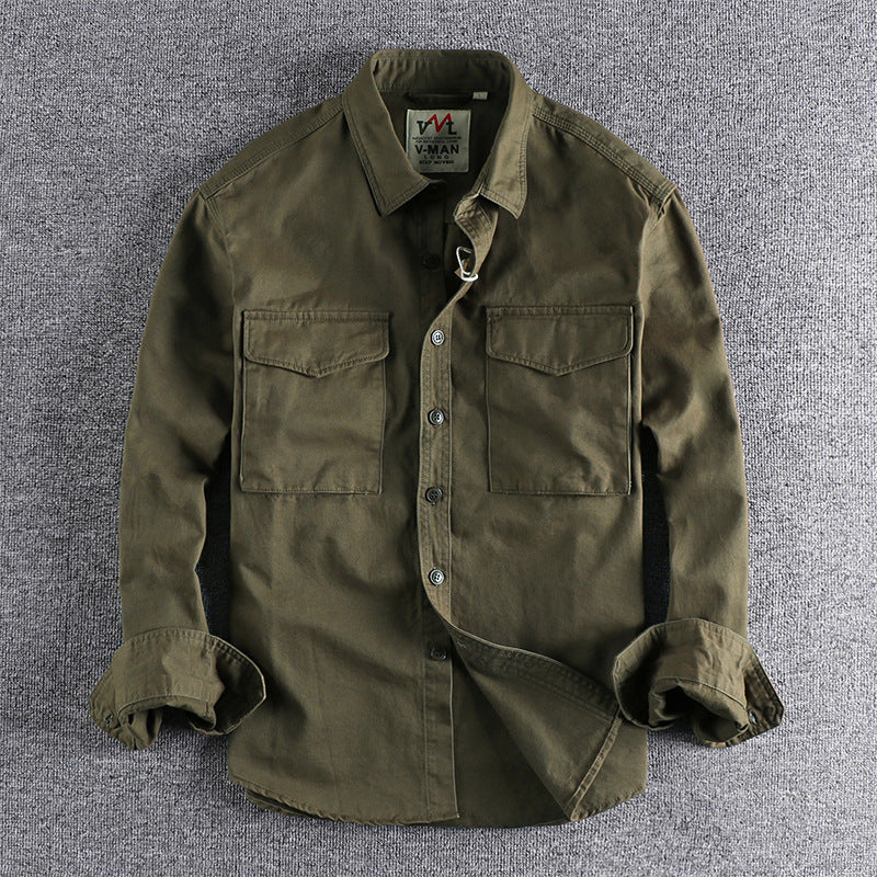 Retro Work Shirt Men