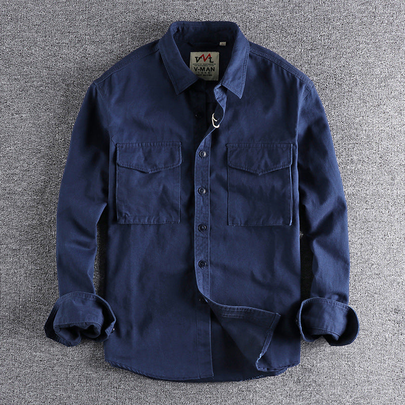 Retro Work Shirt Men
