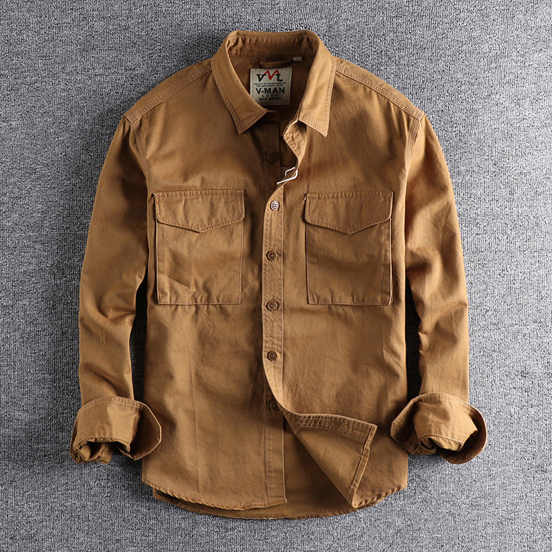 Retro Work Shirt Men