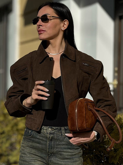 Retro Workwear Jacket for Women