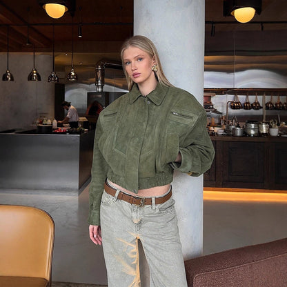 Retro Workwear Jacket for Women