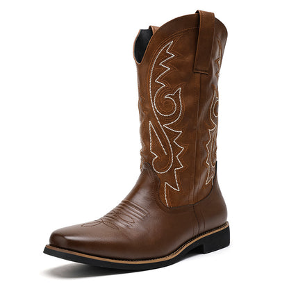 Retro workwear motorcycle boots