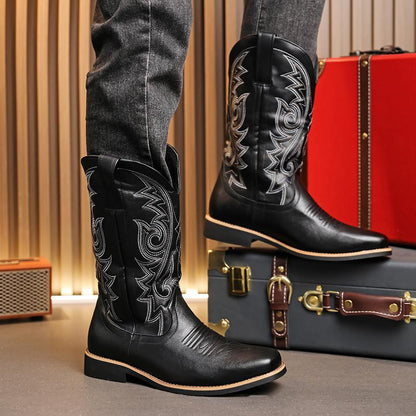 Retro workwear motorcycle boots