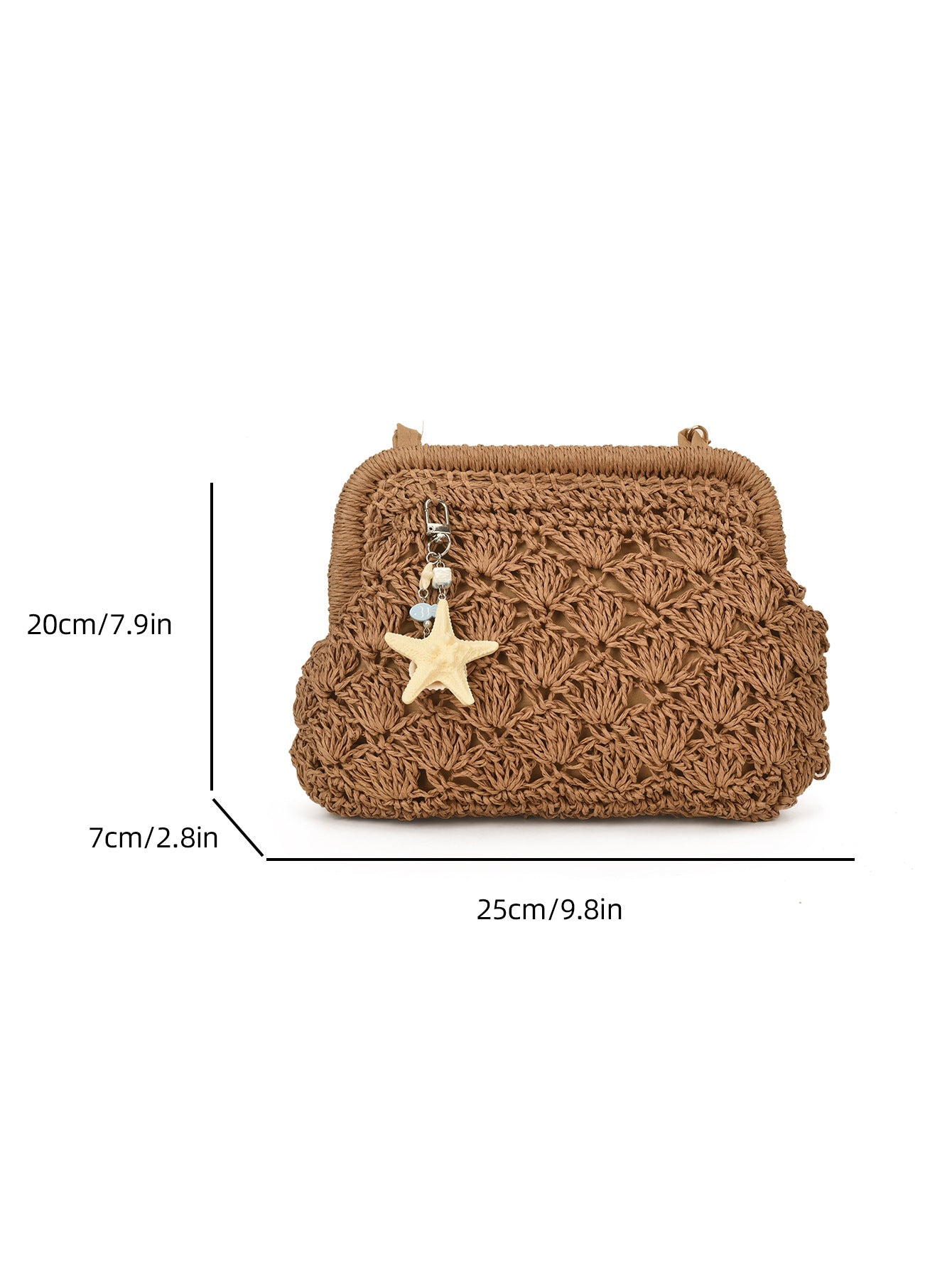 Retro Woven Straw Shoulder Bag