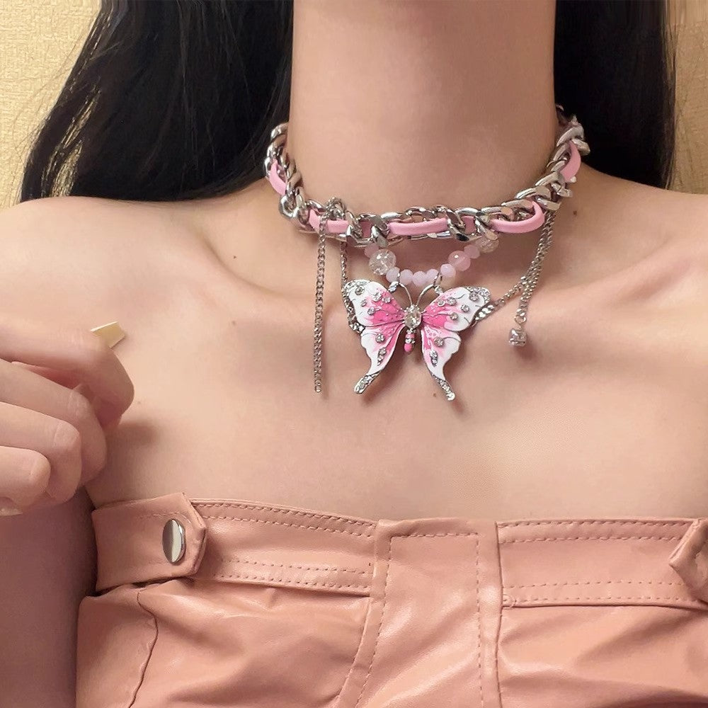 Retro Y2K Alloy Choker Necklace