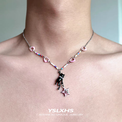 Retro Y2K Alloy Choker Necklace