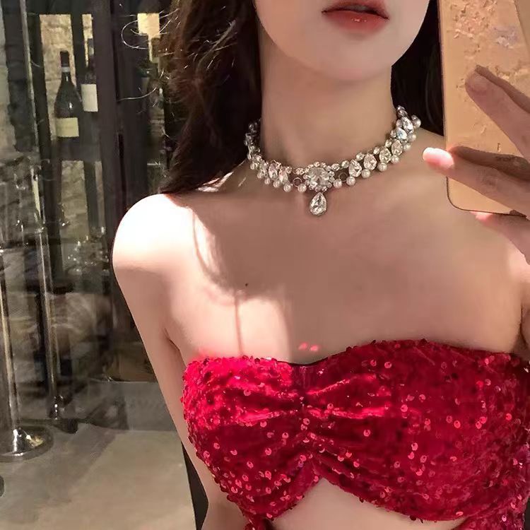 Retro Y2K Alloy Choker Necklace