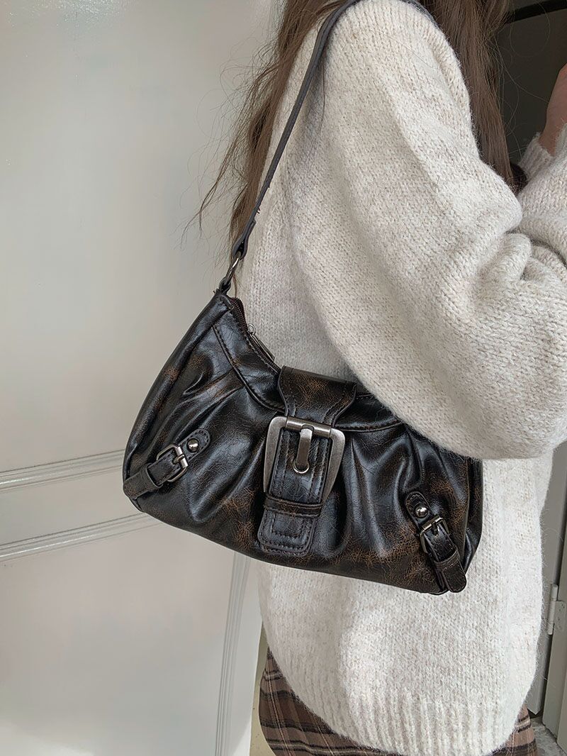 Retro Y2K Punk Style Underarm Shoulder Bag