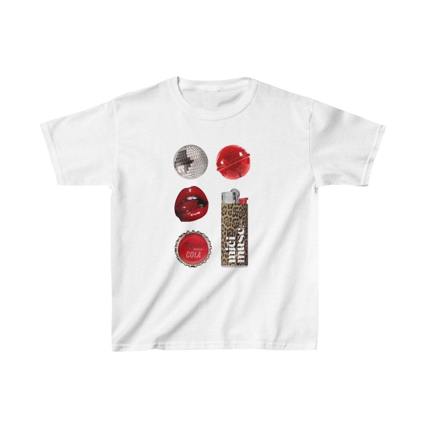 Retro Y2K Women's Short Sleeve Cropped T-Shirt