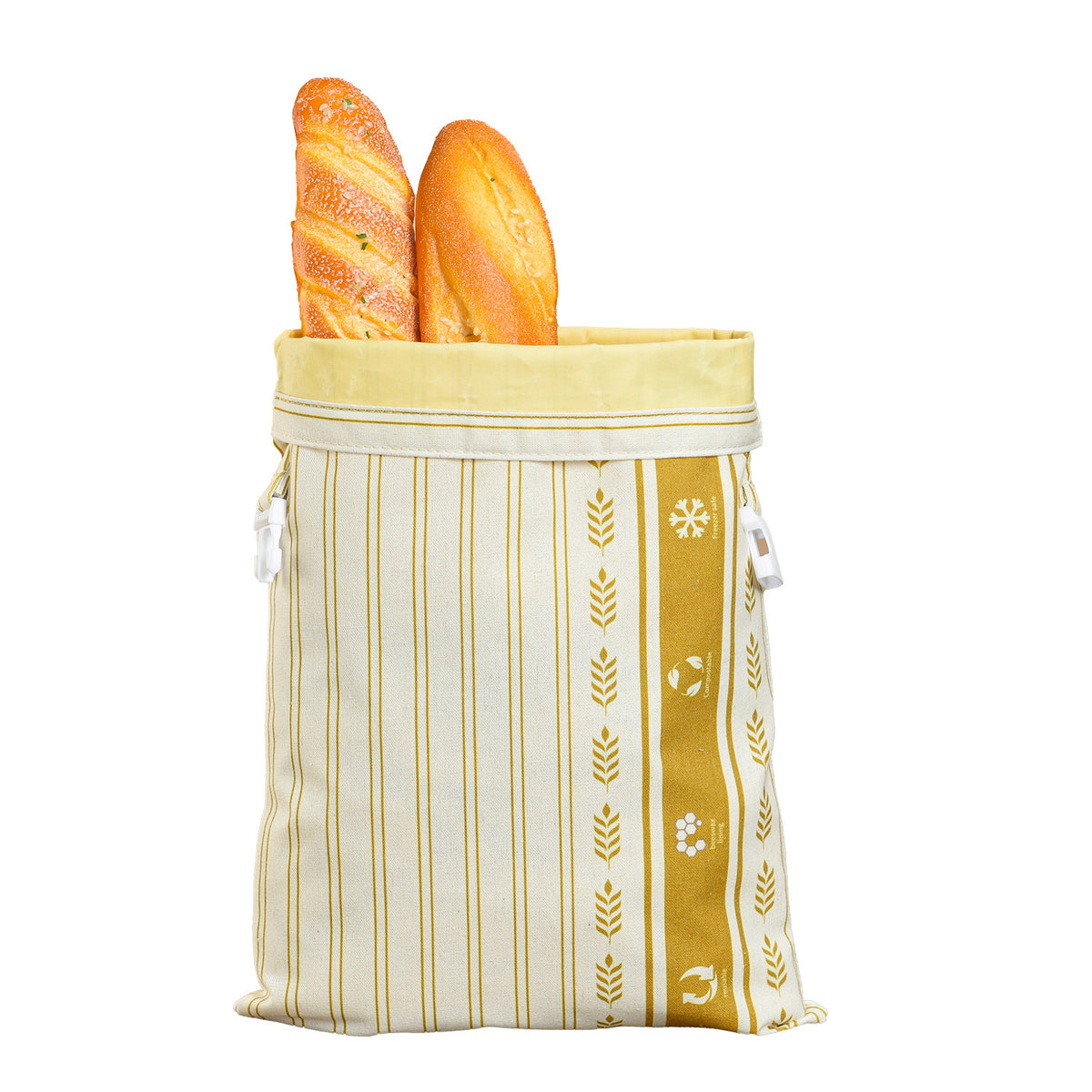 Reusable Beeswax Bread Storage Bag with Double Layer