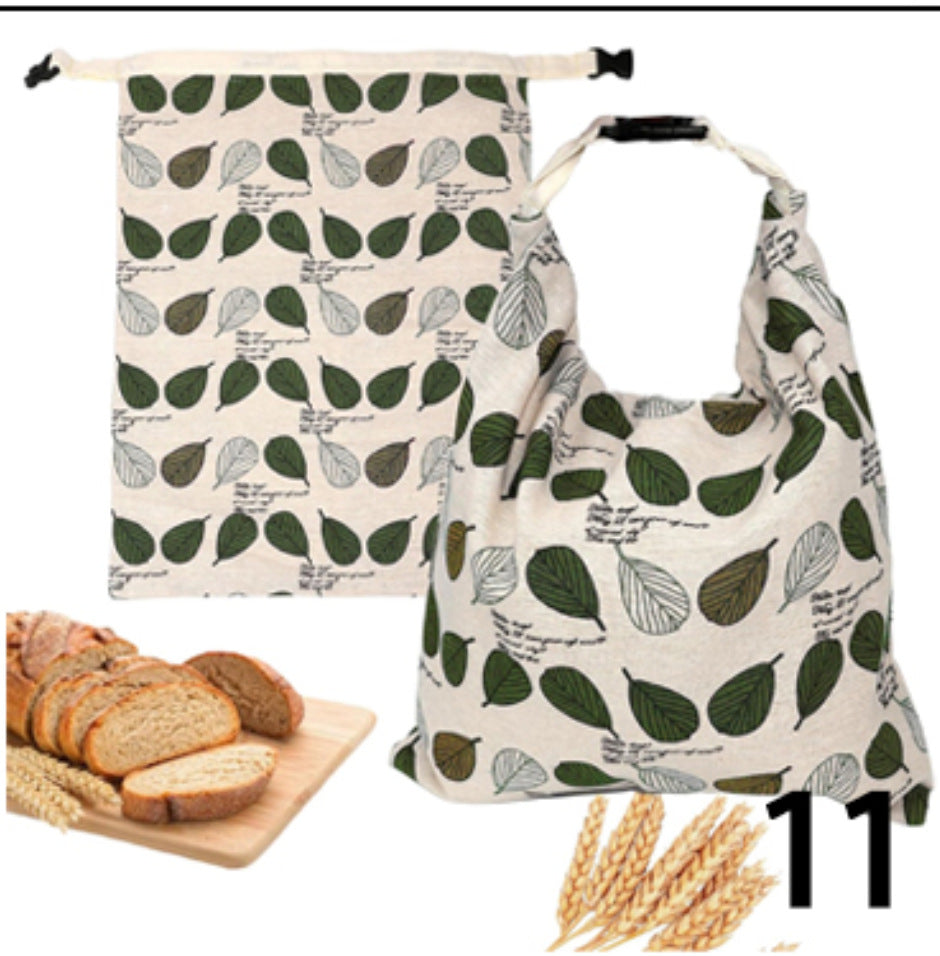 Reusable Beeswax Bread Storage Bag with Double Layer