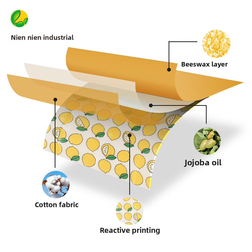 Reusable Beeswax Food Wrapping Cloth