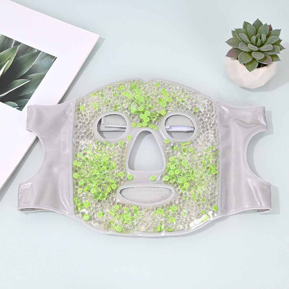 Reusable Cooling Face Mask with Ice Beads
