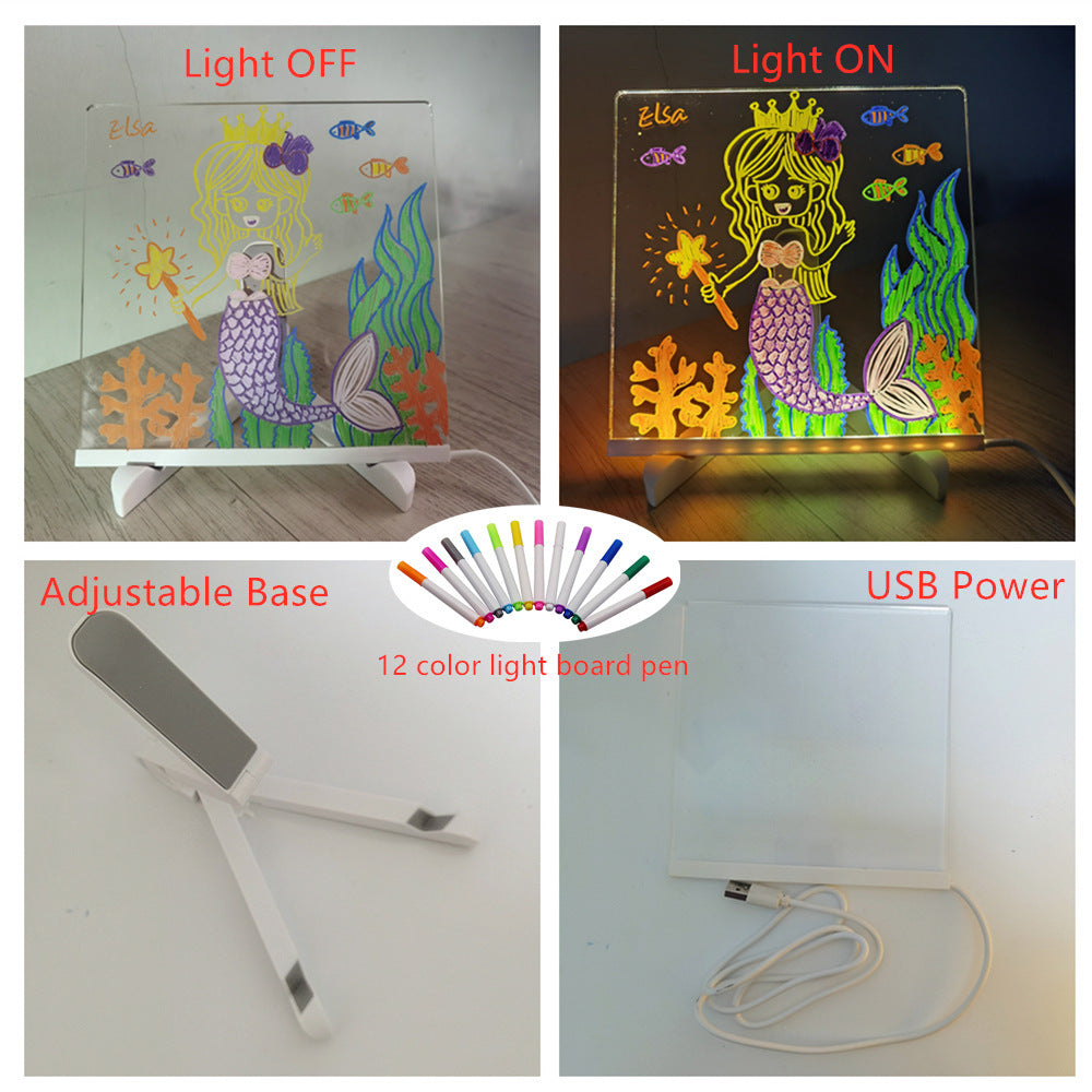 Reusable Glow Drawing Board