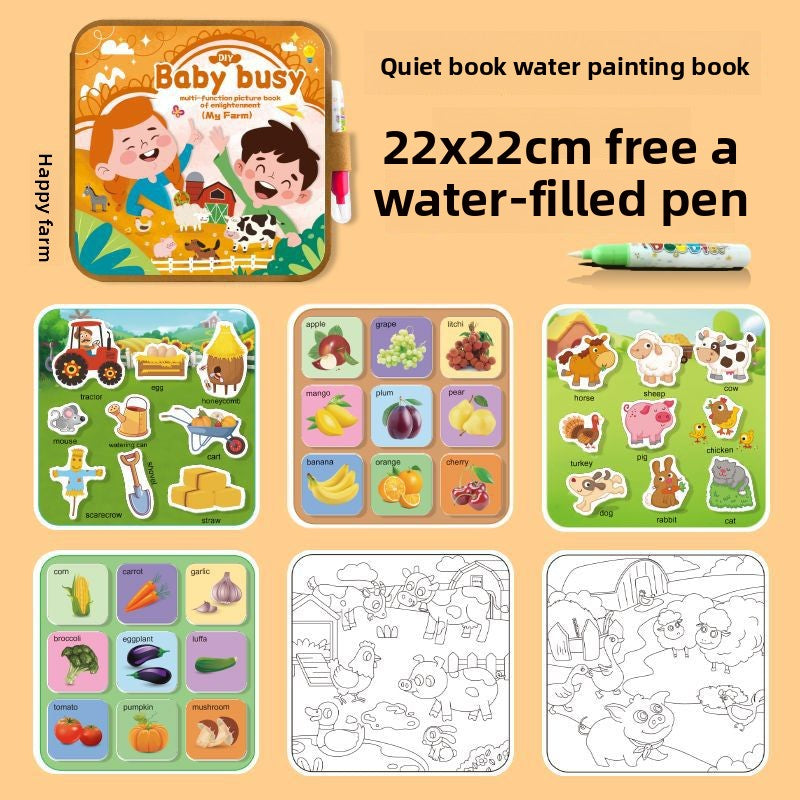 Reusable Magic Water Drawing Book for Kids