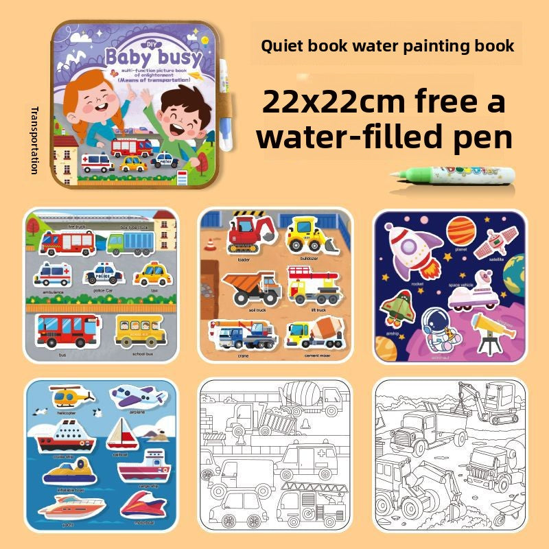 Reusable Magic Water Drawing Book for Kids