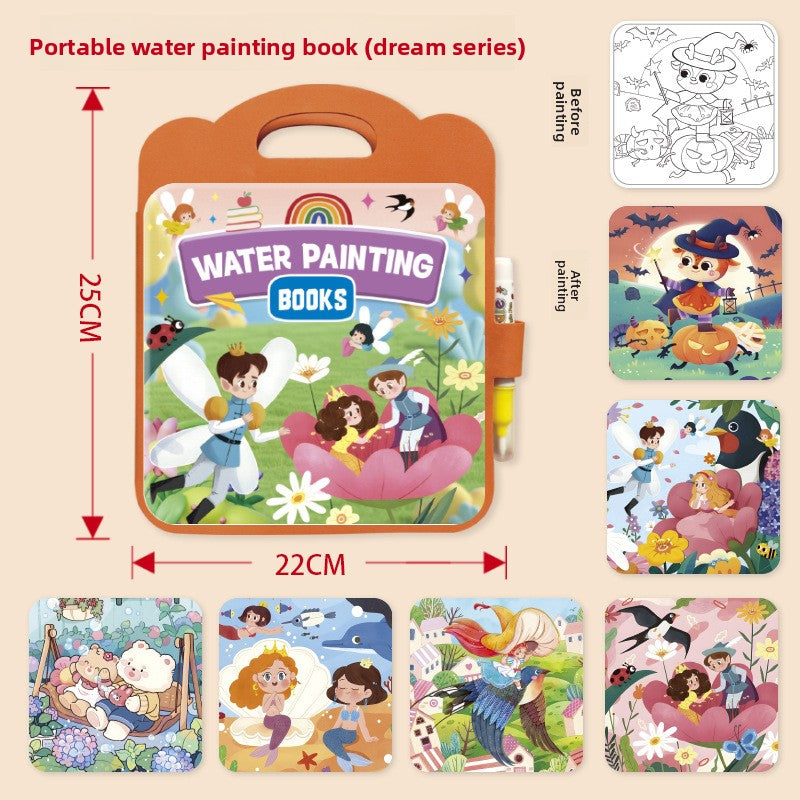 Reusable Magic Water Drawing Book for Kids