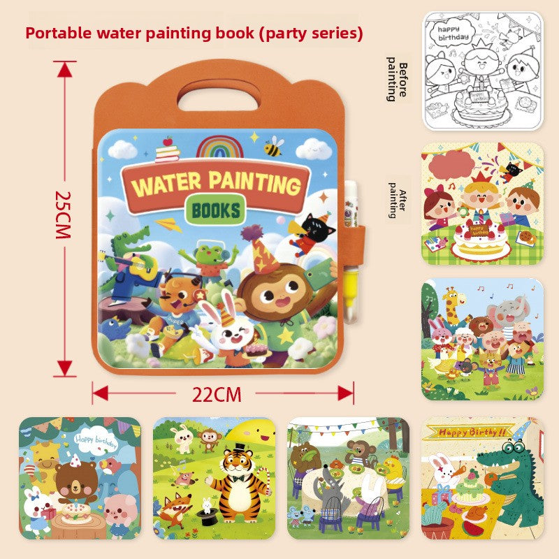 Reusable Magic Water Drawing Book for Kids
