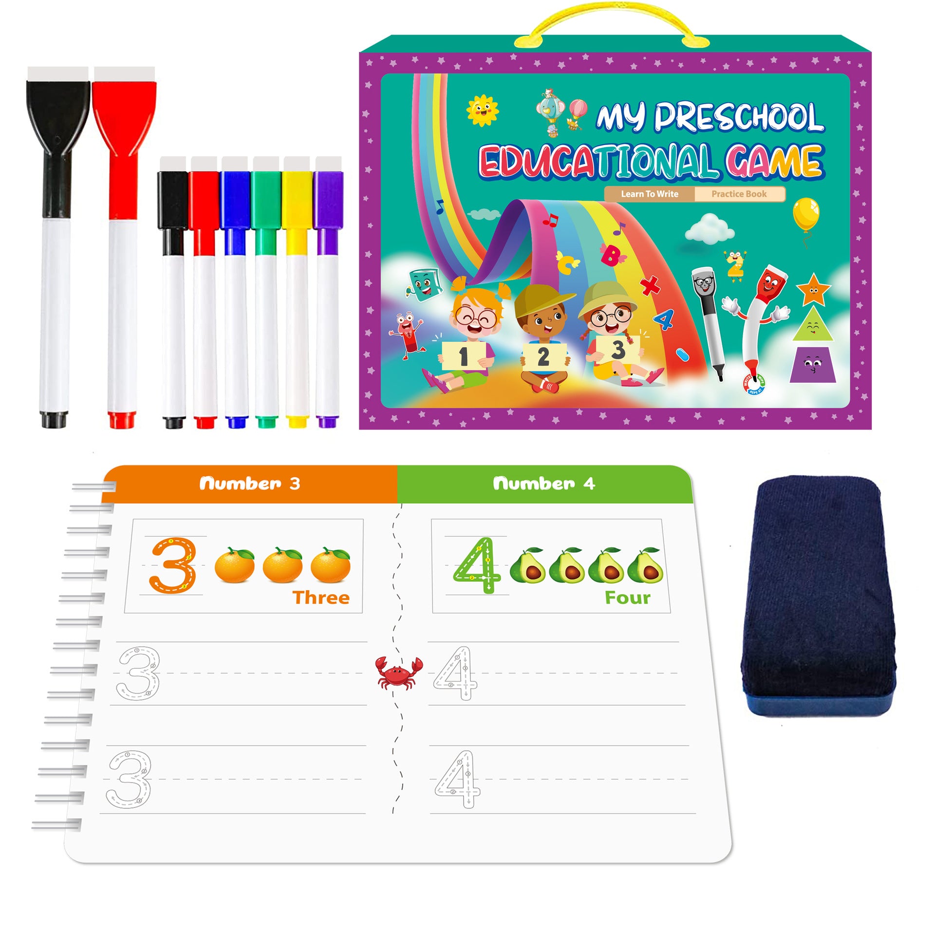 Reusable Preschool Handwriting Workbook
