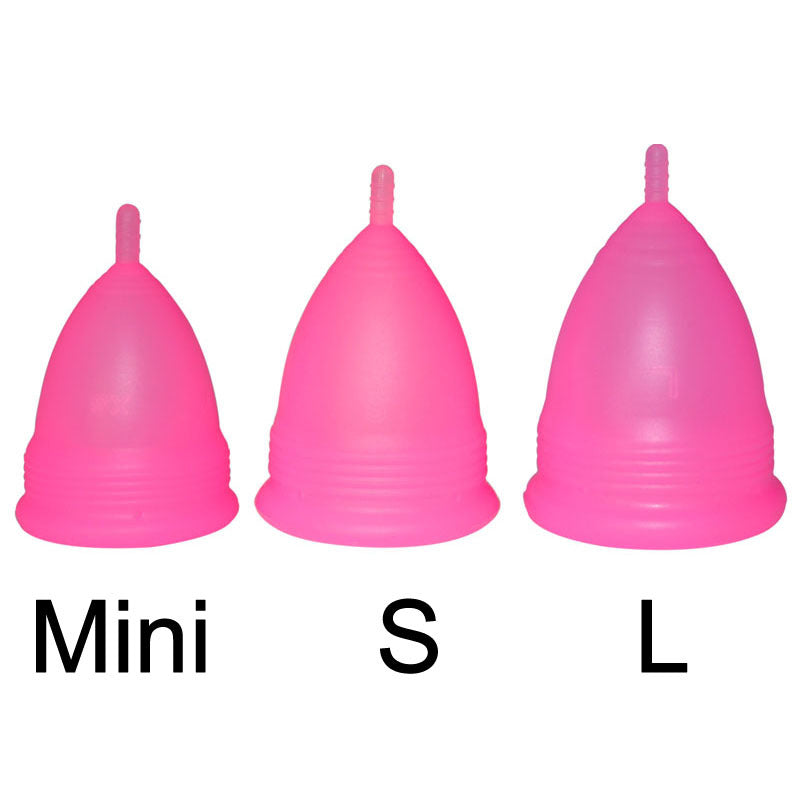 Reusable silicone menstrual cups