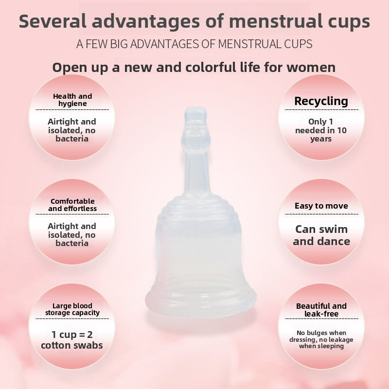 Reusable silicone menstrual cups