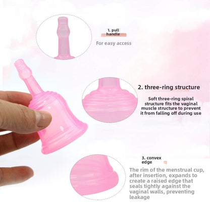 Reusable silicone menstrual cups