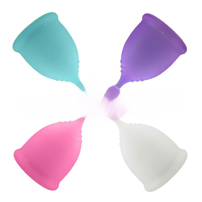 Reusable silicone menstrual cups