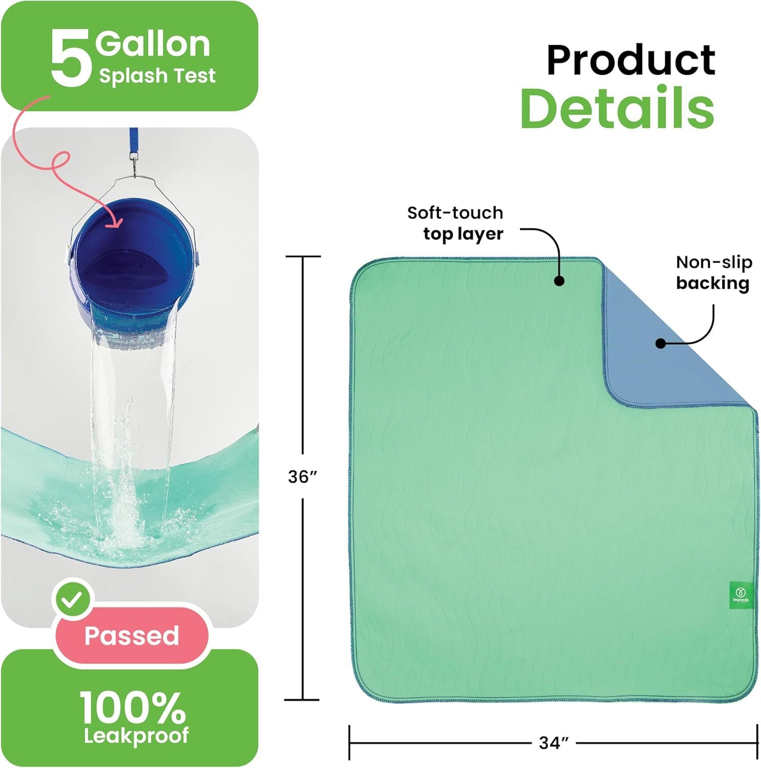 Reusable Washable Bed Pad