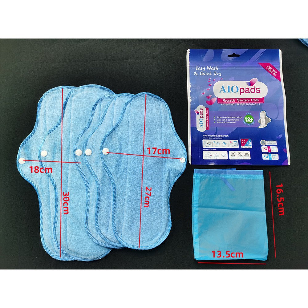 Reusable Washable Sanitary Pad Set