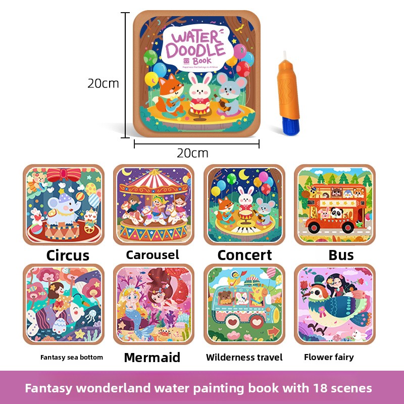 Reusable Water Drawing Book