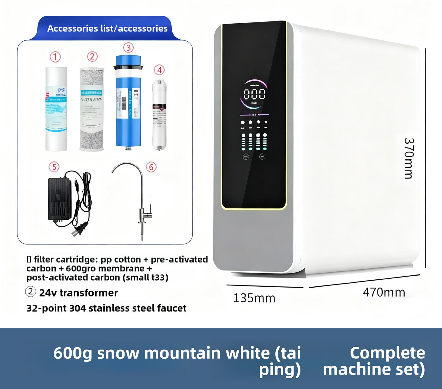 Reverse Osmosis, Large Flow Rate