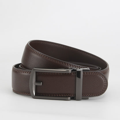 Reverse pull buckle belt