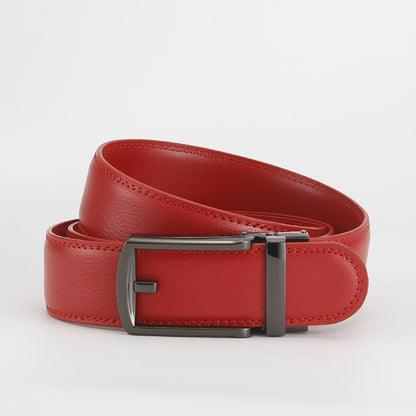 Reverse pull buckle belt