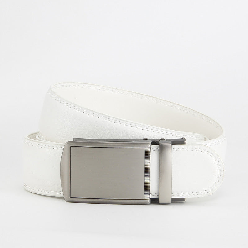 Reverse pull buckle belt