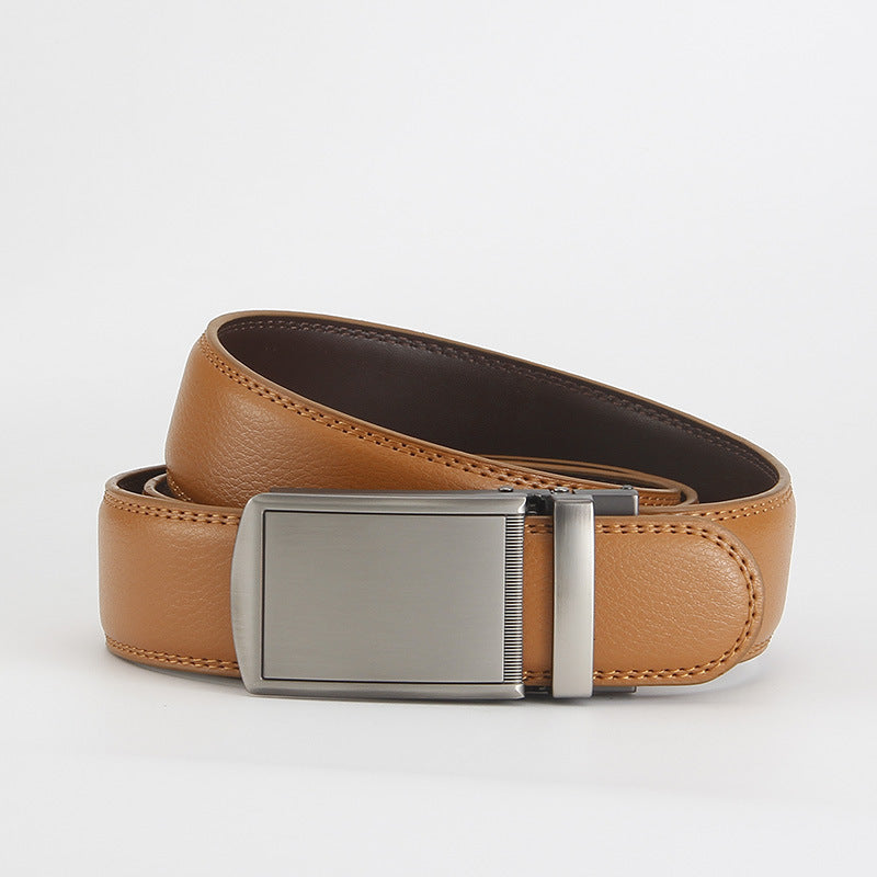 Reverse pull buckle belt