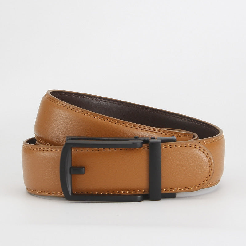 Reverse pull buckle belt