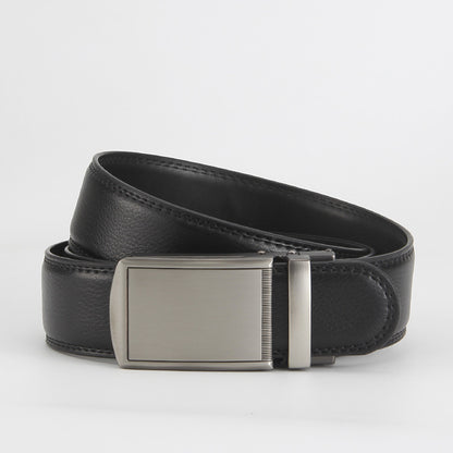 Reverse pull buckle belt