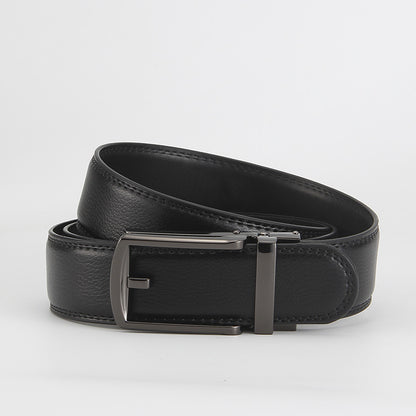 Reverse pull buckle belt