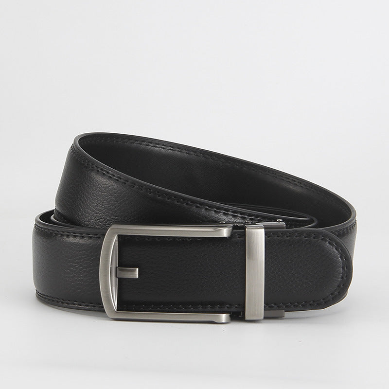 Reverse pull buckle belt