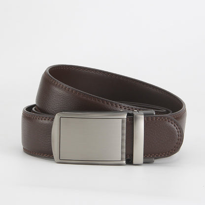 Reverse pull buckle belt