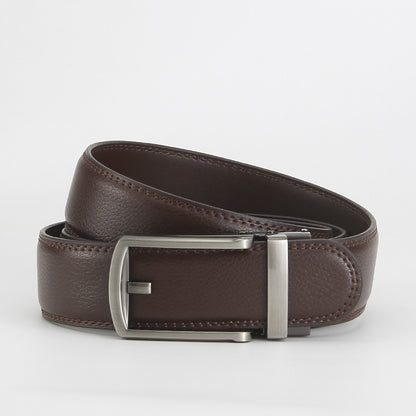 Reverse pull buckle belt