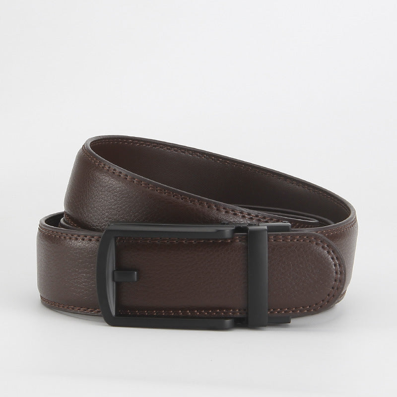 Reverse pull buckle belt