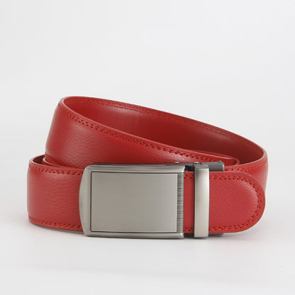 Reverse pull buckle belt