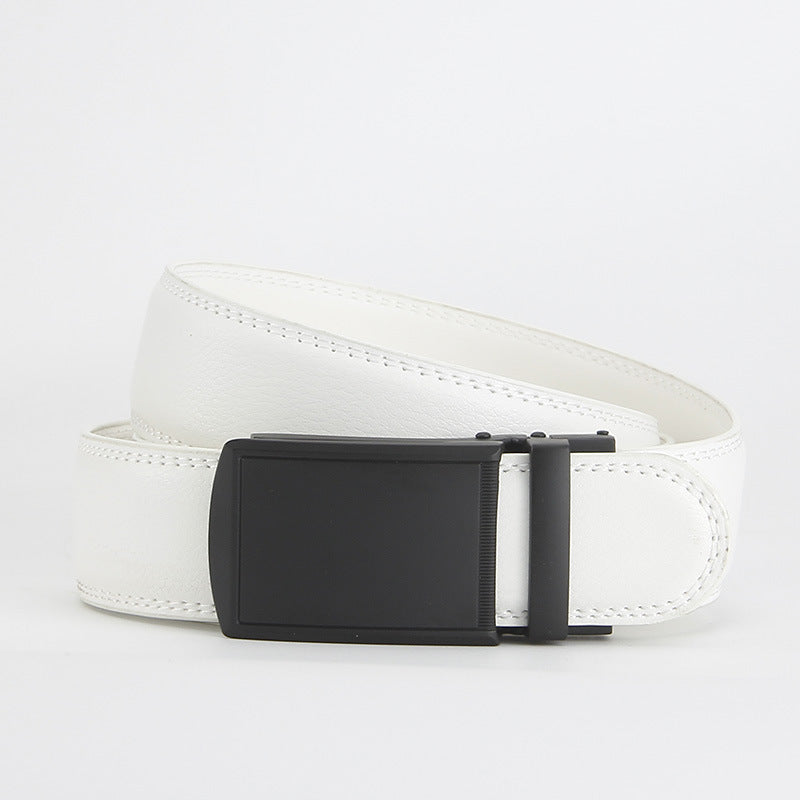 Reverse pull buckle belt