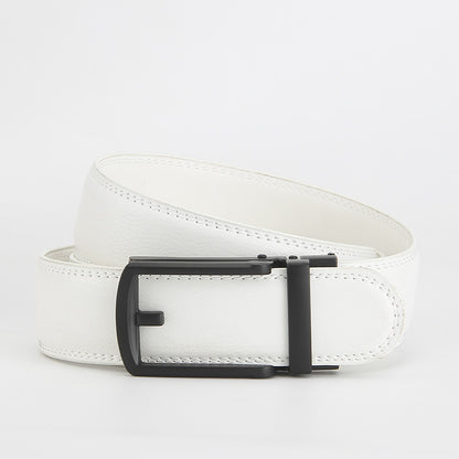 Reverse pull buckle belt